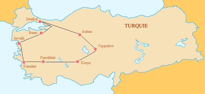 Carte de Turquie