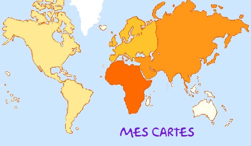 Cartes des continents